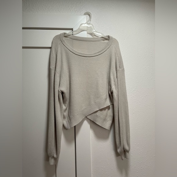lululemon athletica Sweaters - Lululemon reversible crossover sweater - size 12